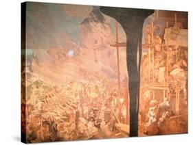 The Defence of Sziget, from the 'Slav Epic', 1914-Alphonse Mucha-Stretched Canvas