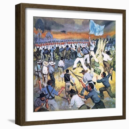 The Defence of the Eureka Stockade-Mcbride-Framed Giclee Print