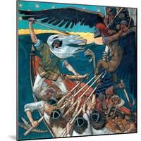 The Defence of the Sampo, 1896 (Tempera on Canvas)-Akseli Valdemar Gallen-kallela-Mounted Giclee Print