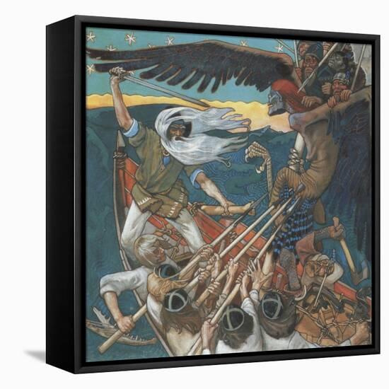 The Defense of the Sampo, 1896-Akseli Gallen-Kallela-Framed Stretched Canvas