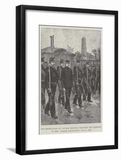 The Degradation of Captain Dreyfus, Marching the Prisoner to the Parade D'Execution, 5 January 1895-G.S. Amato-Framed Giclee Print