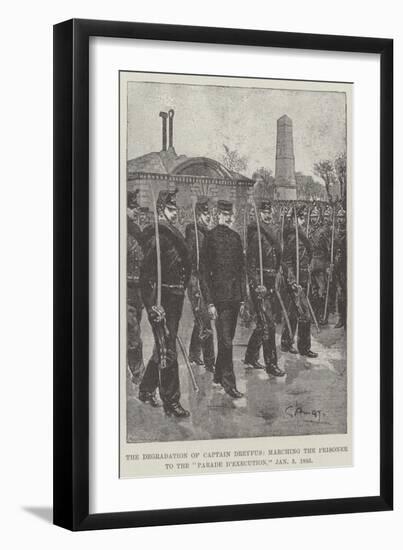 The Degradation of Captain Dreyfus, Marching the Prisoner to the Parade D'Execution, 5 January 1895-G.S. Amato-Framed Giclee Print