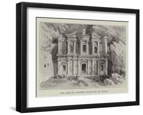 The Deir or Convent, Rock-Cut, at Petra-null-Framed Giclee Print