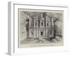 The Deir or Convent, Rock-Cut, at Petra-null-Framed Giclee Print