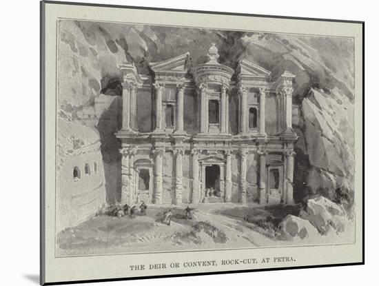 The Deir or Convent, Rock-Cut, at Petra-null-Mounted Giclee Print