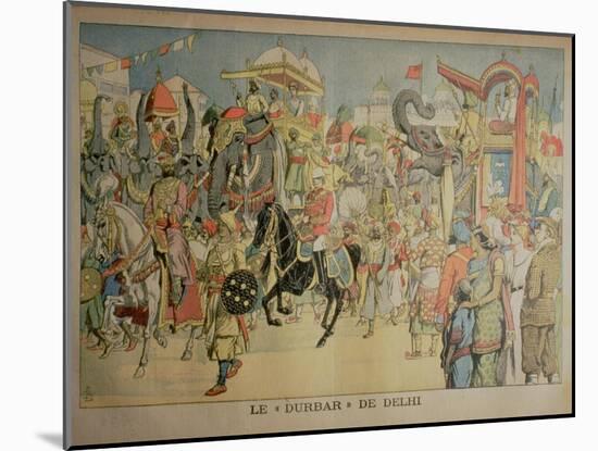 The Delhi Durbar, Illustration from 'Le Petit Journal', January 1903-null-Mounted Giclee Print