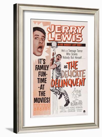 The Delicate Delinquent, Jerry Lewis, 1957-null-Framed Art Print