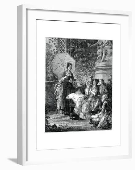 The Delight of Motherhood-Moreau-Framed Giclee Print