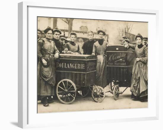 The Delivery Girls of Two Boulangeries in the 17th Arrondissement Paris-null-Framed Photographic Print