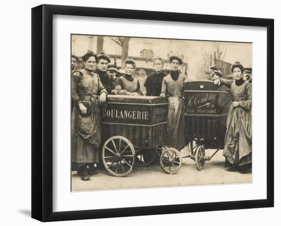 The Delivery Girls of Two Boulangeries in the 17th Arrondissement Paris-null-Framed Photographic Print