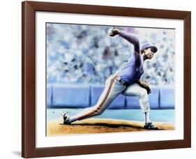 The Delivery (New York Mets Dwight Gooden)-Jack Lane-Framed Collectable Print