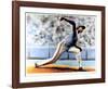 The Delivery (New York Mets Dwight Gooden)-Jack Lane-Framed Art Print