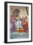 The Delivery of the Decretals to Pope Gregory Ix, C.1501-1520 (Fresco)-Raphael (1483-1520)-Framed Giclee Print