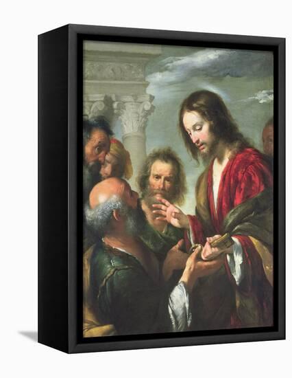 The Delivery of the Keys to St. Peter-Bernardo Strozzi-Framed Stretched Canvas