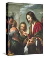 The Delivery of the Keys to St. Peter-Bernardo Strozzi-Stretched Canvas