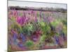 The Delphinium Field, 1991-Timothy Easton-Mounted Giclee Print