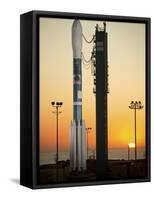 The Delta II Rocket On Its Launch Pad-Stocktrek Images-Framed Stretched Canvas