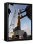 The Delta Iv Rocket That Will Launch the Goes-O Satellite into Orbit-null-Framed Stretched Canvas