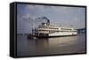 The Delta Queen Churning towards St. Louis-Bruno Torres-Framed Stretched Canvas
