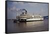 The Delta Queen Churning towards St. Louis-Bruno Torres-Framed Stretched Canvas