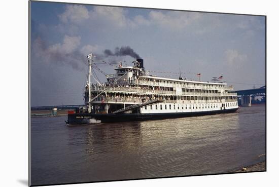 The Delta Queen Churning towards St. Louis-Bruno Torres-Mounted Photographic Print