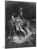 The Deluge, 1866-Gustave Doré-Mounted Giclee Print