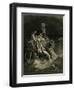 The Deluge (Frontispiece to the Illustrated Edition of the Bibl), 1866-Gustave Doré-Framed Giclee Print