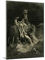 The Deluge (Frontispiece to the Illustrated Edition of the Bibl), 1866-Gustave Doré-Mounted Giclee Print