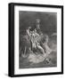 The Deluge, Illustration from Dore's 'The Holy Bible', Engraved by Pannemaker, 1866-Gustave Doré-Framed Giclee Print