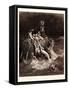 The Deluge-Gustave Dore-Framed Stretched Canvas