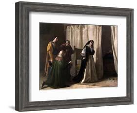 The Dementia of Juana of Castile, 1866-Lorenzo Valles-Framed Giclee Print