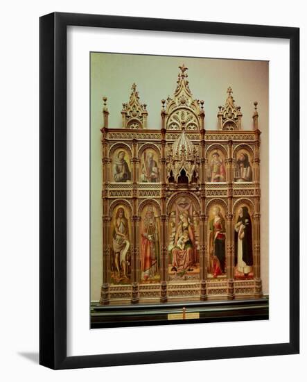 The Demidoff Altarpiece, 1476-Carlo Crivelli-Framed Giclee Print