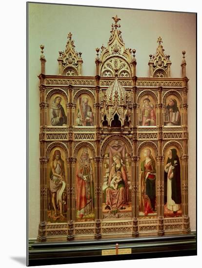 The Demidoff Altarpiece, 1476-Carlo Crivelli-Mounted Giclee Print