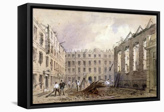 The Demolition of Lyon's Inn, Westminster, London, 1862-William Henry Prior-Framed Stretched Canvas