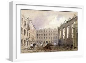 The Demolition of Lyon's Inn, Westminster, London, 1862-William Henry Prior-Framed Giclee Print