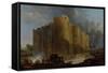 The Demolition of the Bastille, July 14, 1789-Hubert Robert-Framed Stretched Canvas