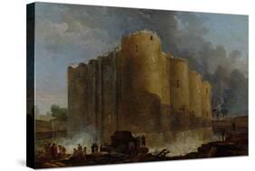 The Demolition of the Bastille, July 14, 1789-Hubert Robert-Stretched Canvas