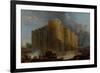 The Demolition of the Bastille, July 14, 1789-Hubert Robert-Framed Giclee Print