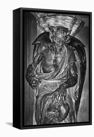 The Demon Asmodeus, the Church of St Mary Magdalen, Rennes-Le-Chateau, France-Simon Marsden-Framed Stretched Canvas