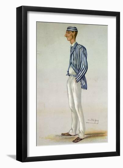 The Demon Bowler, from 'Vanity Fair', 13th July 1878-Leslie Mathew Ward-Framed Giclee Print