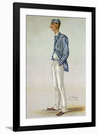 The Demon Bowler, from 'Vanity Fair', 13th July 1878-Leslie Mathew Ward-Framed Giclee Print