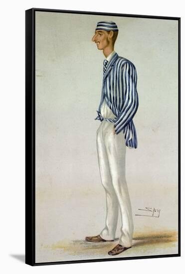 The Demon Bowler, from 'Vanity Fair', 13th July 1878-Leslie Mathew Ward-Framed Stretched Canvas