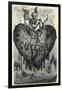 The Demonic Entity of the Succubus Portrayed as a Skeleton on a Bleeding Heart-Gustave Dor?-Framed Art Print