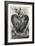 The Demonic Entity of the Succubus Portrayed as a Skeleton on a Bleeding Heart-Gustave Dor?-Framed Art Print