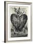 The Demonic Entity of the Succubus Portrayed as a Skeleton on a Bleeding Heart-Gustave Dor?-Framed Art Print