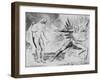 The Demons Tormenting Ceampolo by William Blake-William Blake-Framed Giclee Print