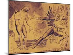 The Demons Tormenting Ceampolo by William Blake-William Blake-Mounted Giclee Print