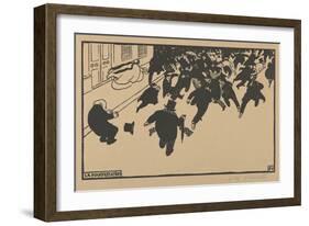 The Demonstration (La Manifestation), 1893-Felix Edouard Vallotton-Framed Giclee Print