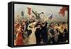 The Demonstration of 17th October, 1905, C1900-1930-Il'ya Repin-Framed Stretched Canvas