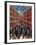 The Demonstration-PJ Crook-Framed Giclee Print